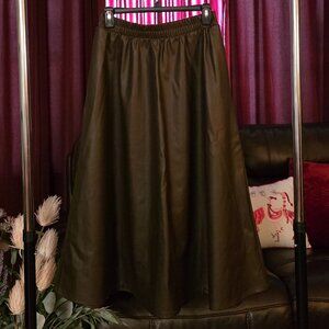 FAUX LEATHER SKIRT